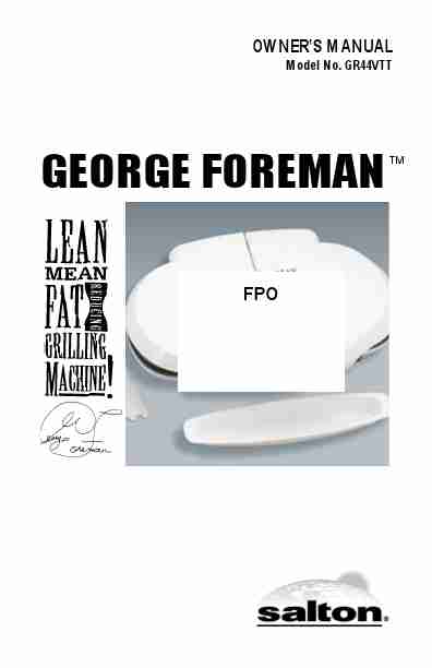 George Foreman Kitchen Grill GR44VTT-page_pdf